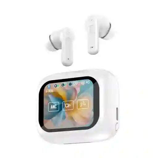 Audifonos Inalámbricos Bluetooth M6 Pantalla Tactil Con Anc Enc