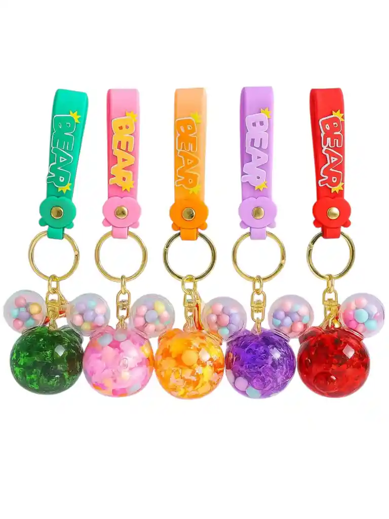 Llavero 3d Orejas Mickey Minnie Tierno Sorpresa Regalo X1