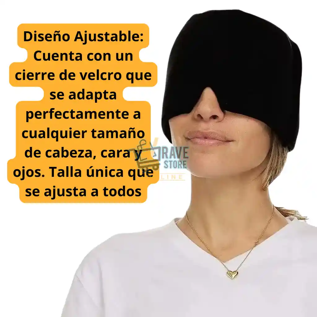Gorro Migraña Gel Frio Y Calor Alivio Dolor De Cabeza