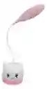 Lampara Led Recargable Mesa Noche Cuello Flexible Tactil
