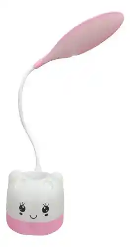 Lampara Led Recargable Mesa Noche Cuello Flexible Tactil