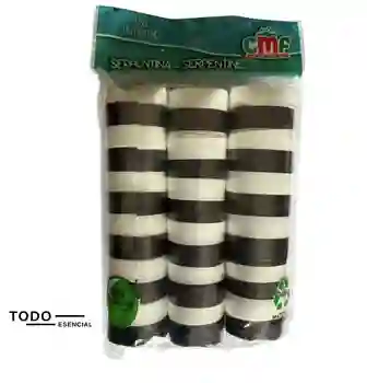 Serpentina Blanca Y Negra X36