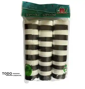 Serpentina Blanca Y Negra X36