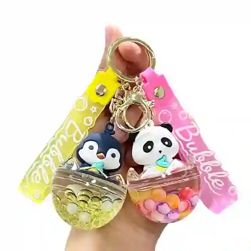 Llavero 3d Siliconado Tierno Opciones Gato Oso Trigre X1