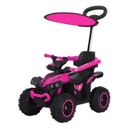 Cuatrimoto Eléctrica Para Niños Y Niñas Con Sonidos Y Luces Fucsia