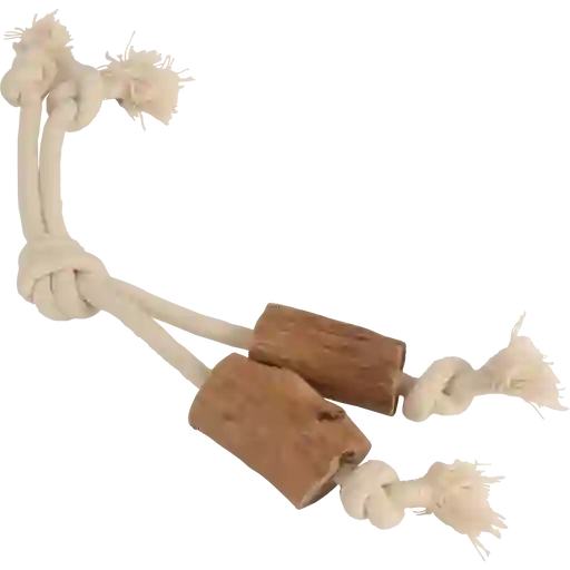 Juguete Hueso Doble De Cuerda Natural World Para Perro