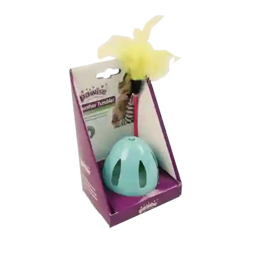 Juguete Vaso De Plumas Para Gato