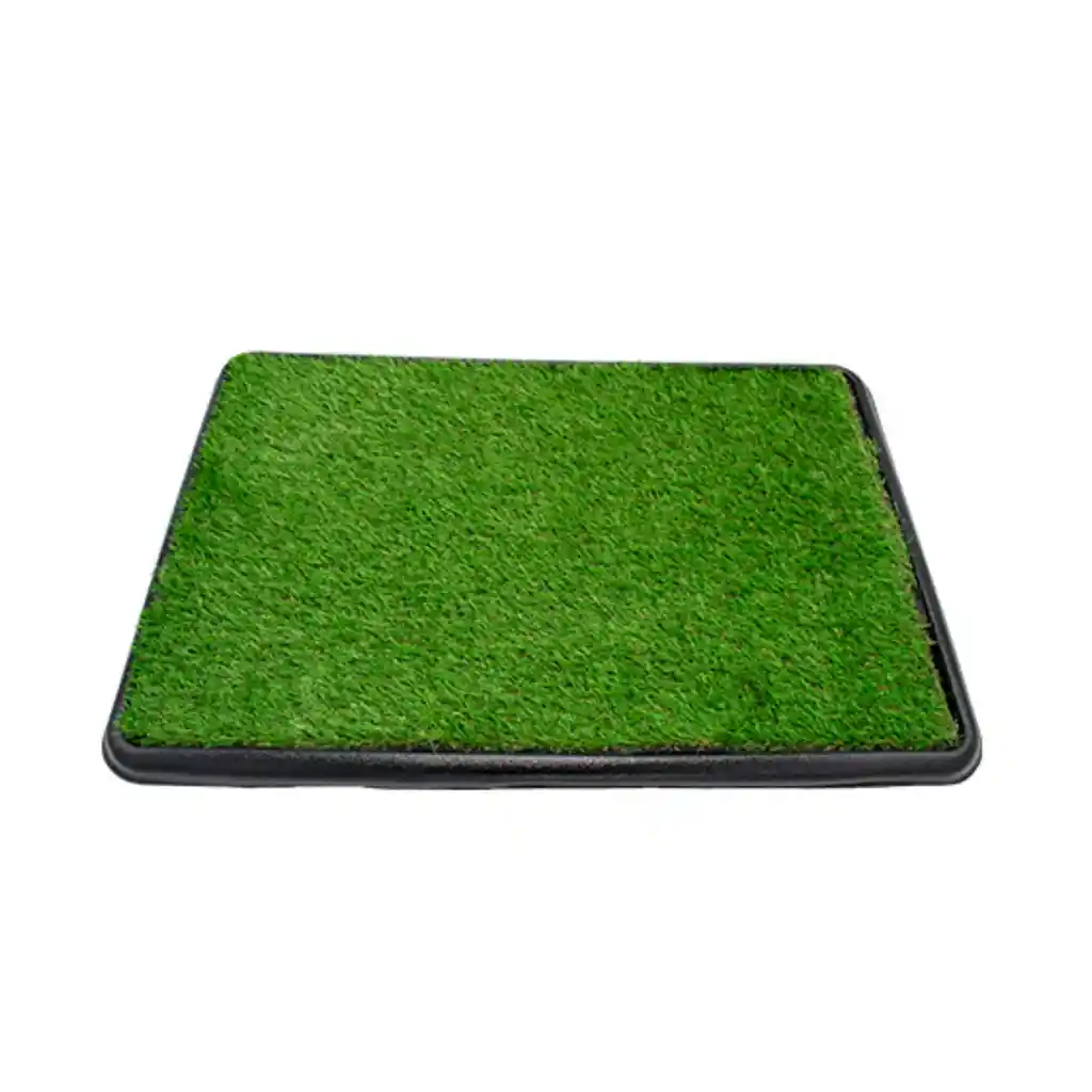 Tapete Entrenador Con Grama 76 Cm X 51 Cm Negro