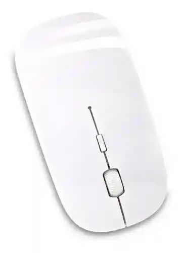 Mouse Inalambrico Ultra Delgado Recargable Blanco O Negro