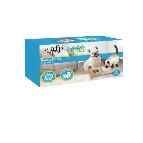 Comedero Lifestyle4pets Doble Dinner Para Mascotas