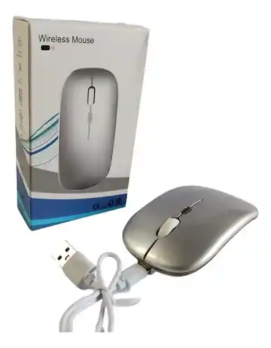 Mouse Recargable 2.4g Inalámbrico Bluetooth 1600 Dpi Colores Varios