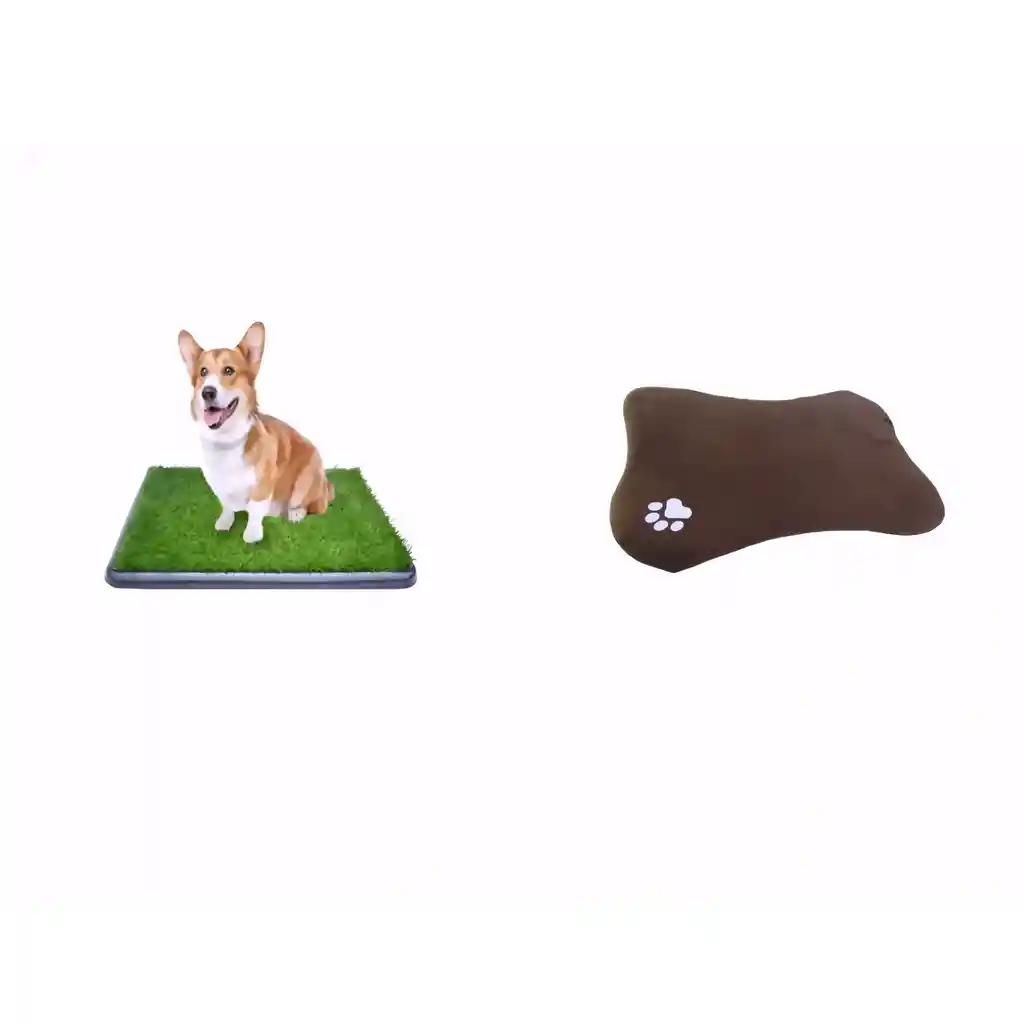 Tapete Entrenador Grande Mas Tapete Hueso Marron