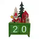 Calendario Santini Decorativo 4x15cm Madera