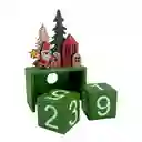 Calendario Santini Decorativo 4x15cm Madera