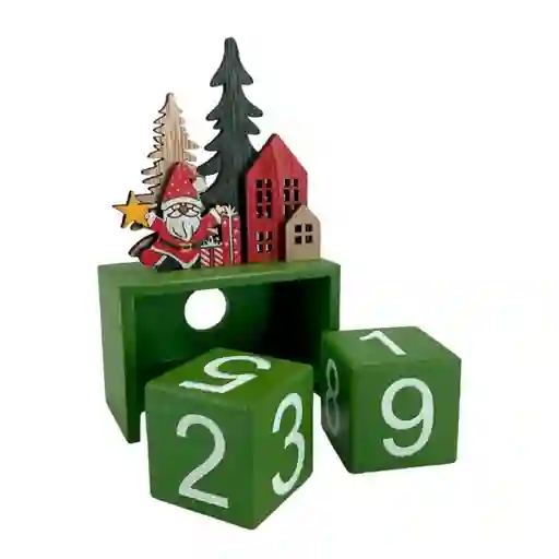 Calendario Santini Decorativo 4x15cm Madera