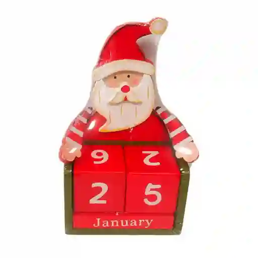 Calendario Santini Santa 3x12cm Rojo