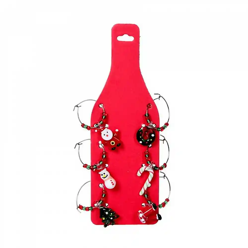 Kit Identificador Santini Copas 6x2cm 6 Pz Acero Inoxidable