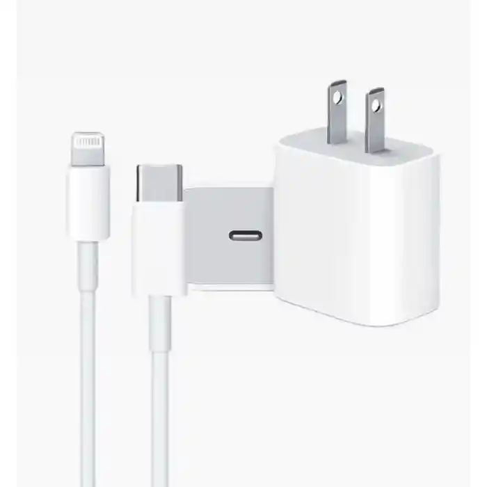 Cargador Iphone 20w Carga Rapida/blanco