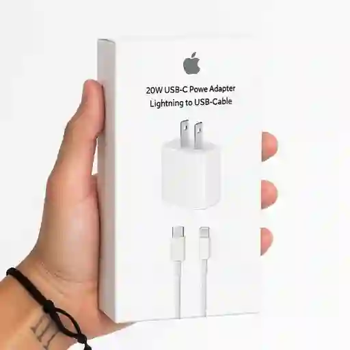 Cargador Iphone 20w Carga Rapida/blanco