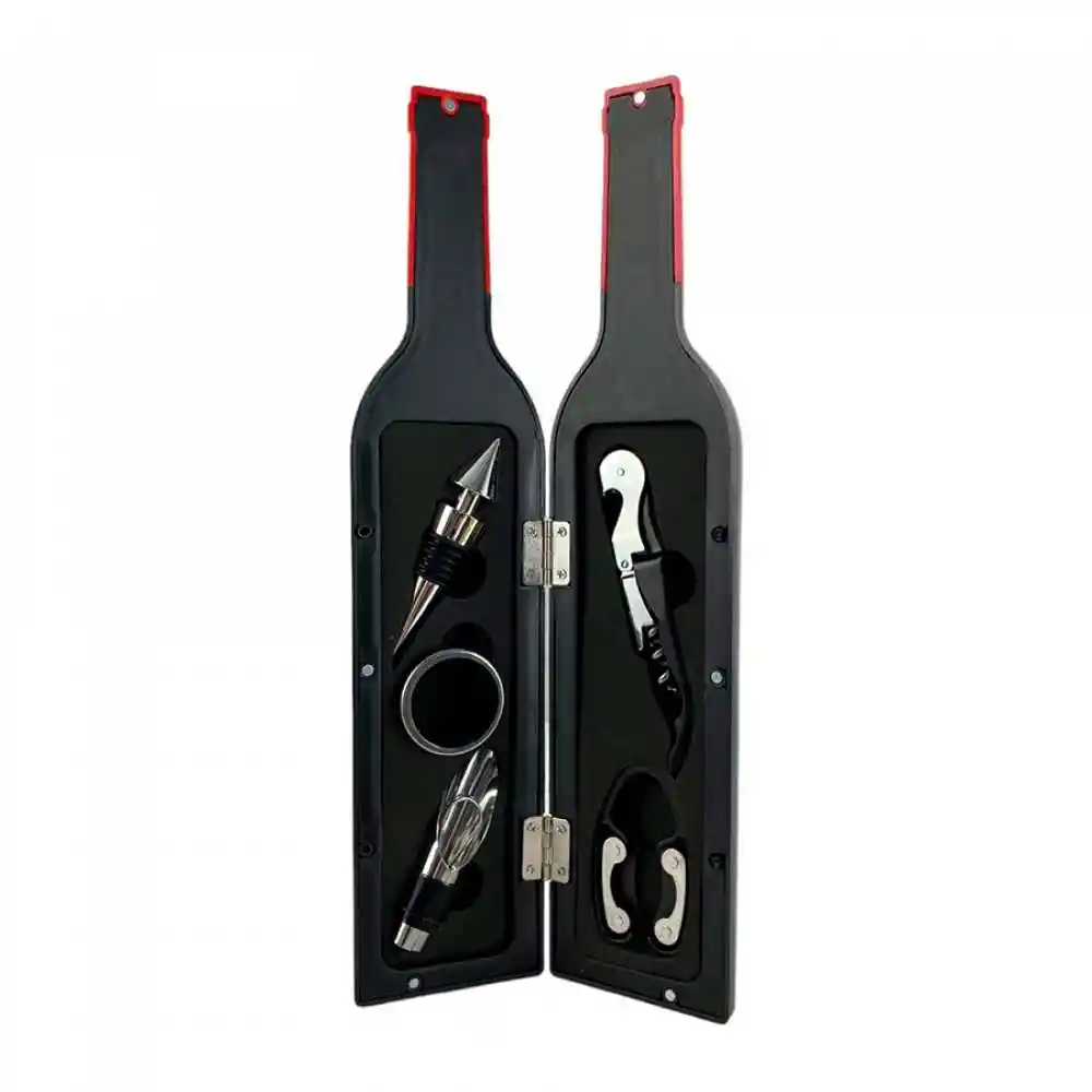 Kit Para Vino Santini 7x32cm 5 Pz Acero