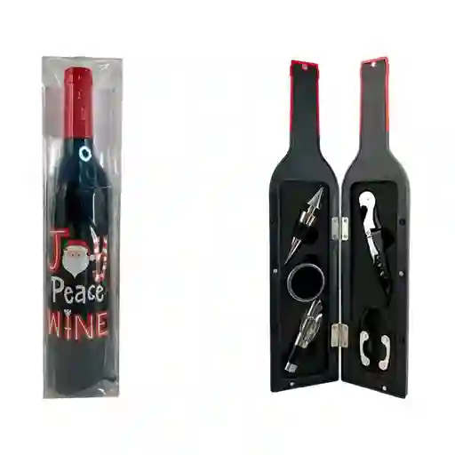 Kit Para Vino Santini 7x32cm 5 Pz Acero