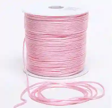 Cinta Cordon De Raton 0.009 In Satinada Color Oro Rosa X2 Metros