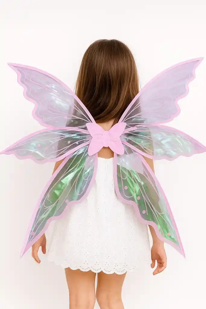 Alas Tornasol Para Disfraz Niña Hada Halloween
