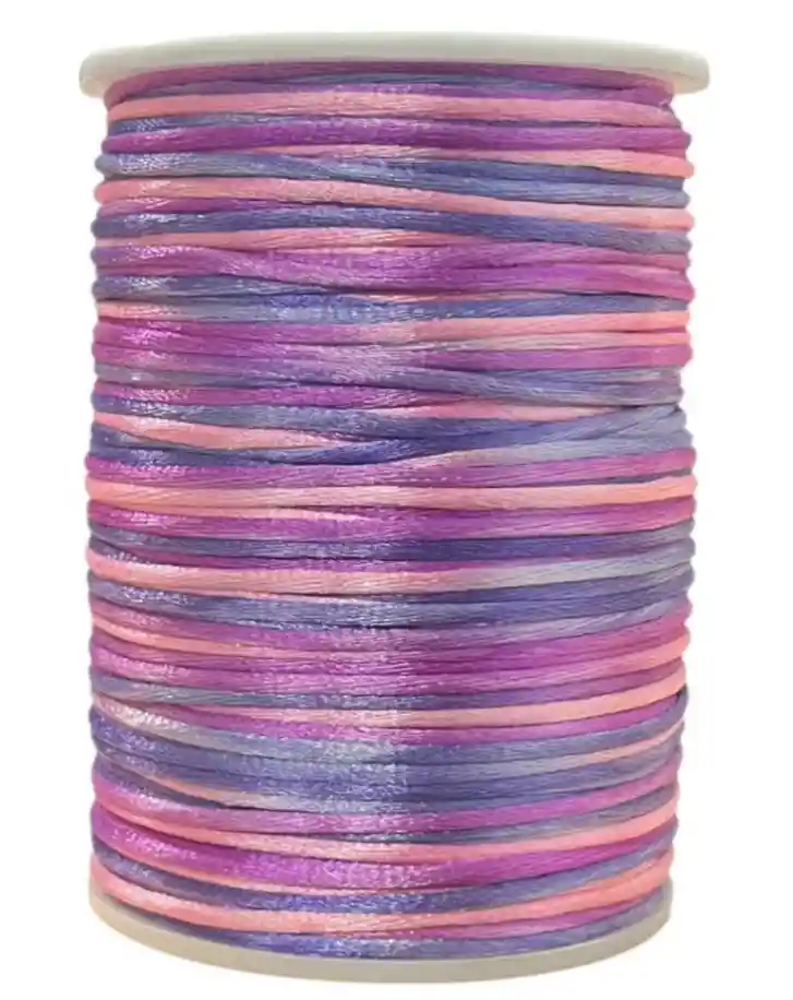 Cinta Cordon De Raton 0.009 In Satinada Multicolor Colores Pasteles X2 Metros