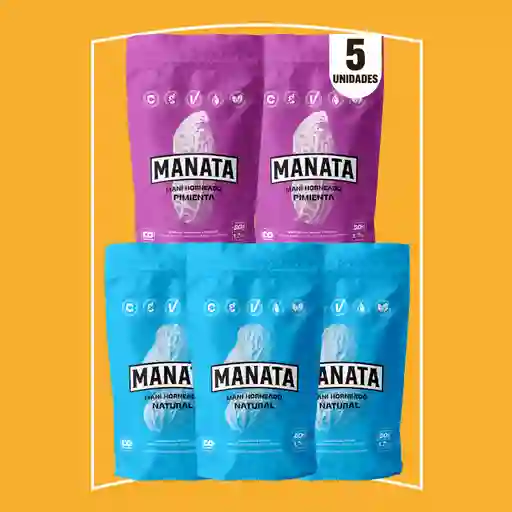 Manata Maní (x5 Unds) Sabores Surtidos