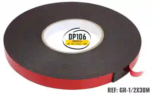Cinta Doble Faz Acrilica Extra Fuerte 12 Mm / 1/2 Pulgada X 30 Metros