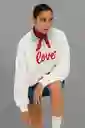 Hoodie Buzo Oversize “love Statement”