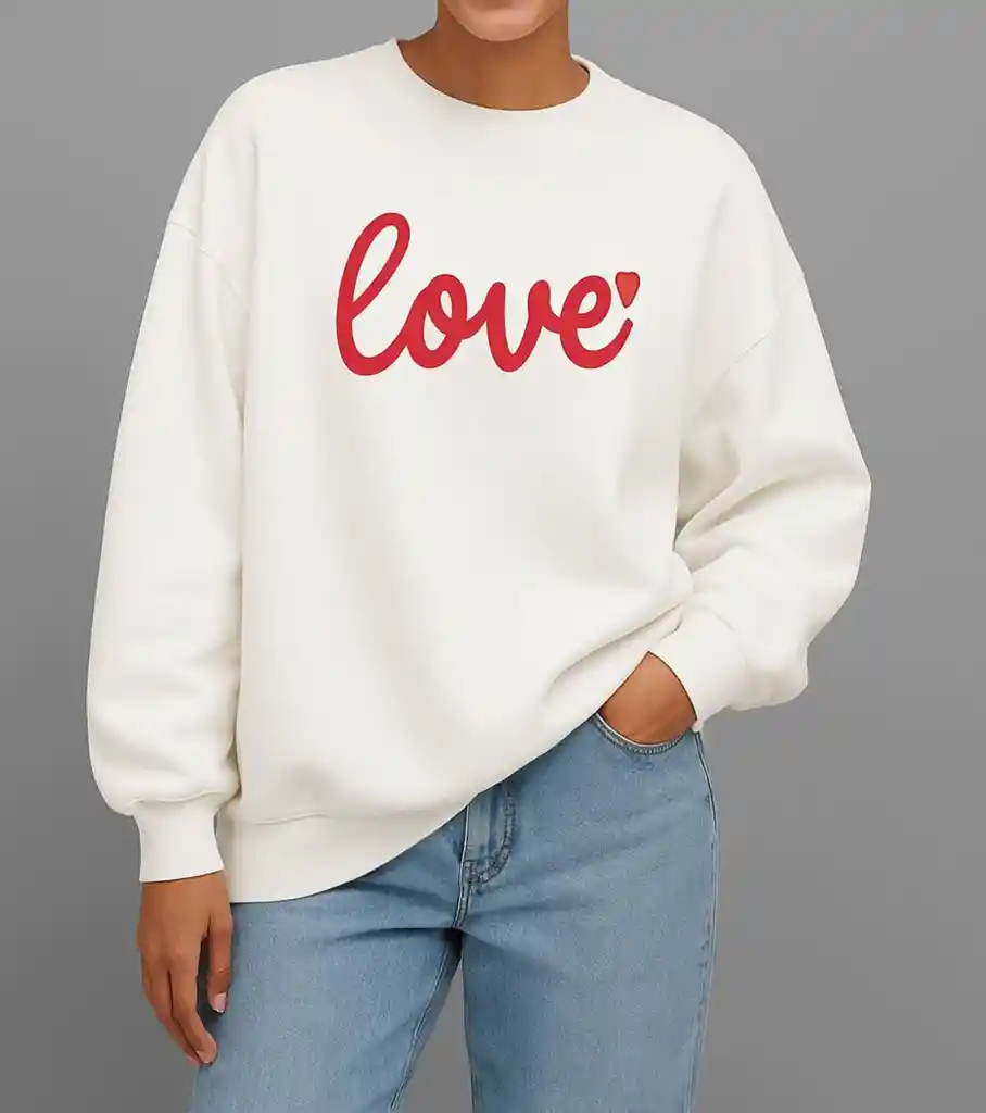 Hoodie Buzo Oversize “love Statement”