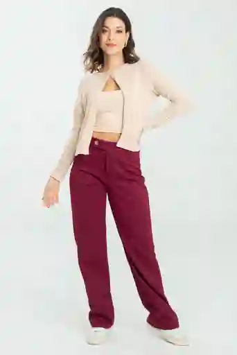 Pantalon Mara Color Rojo Vino Talla 12