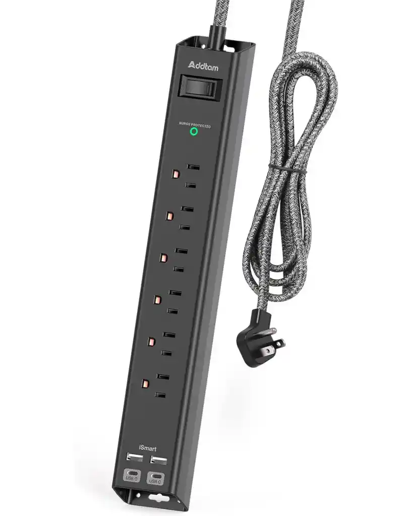 Extension Electrica Enchufe Plano Protector Sobretension