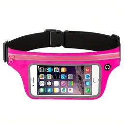 Canguro Riñonera Deportiva Impermeable Ramitech Con Porta Celular Y Auriculares