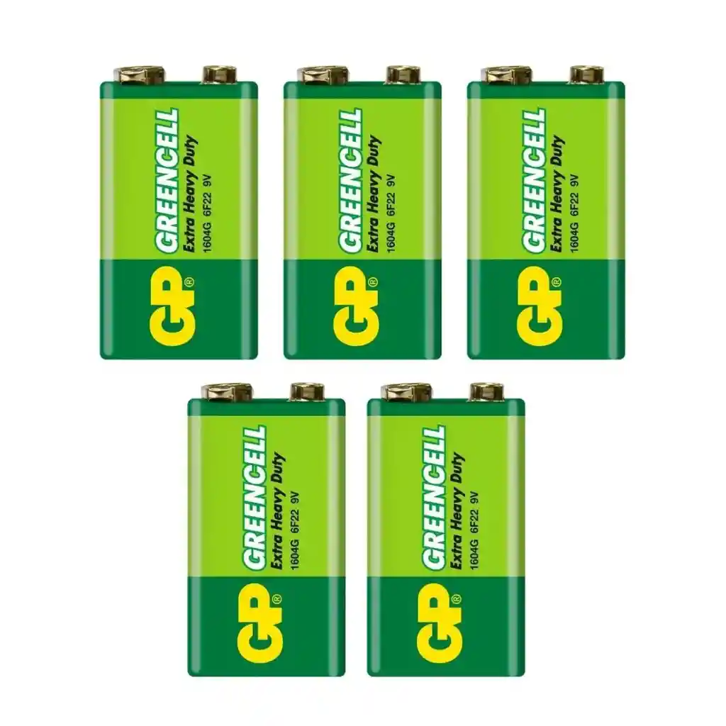 Pila 9v Gp Cuadrada 9v Greencell Original X5