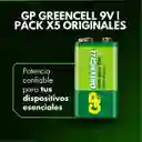 Pila 9v Gp Cuadrada 9v Greencell Original X5