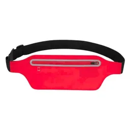 Cangurera Deportiva Unisex Con Cinta Reflectiva Y Ajuste Elástico