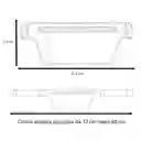 Cangurera Deportiva Unisex Con Cinta Reflectiva Y Ajuste Elástico