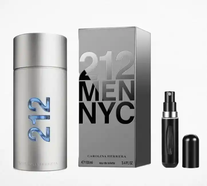 212 Nyc Men 1.1 + Perfumero | Fragancia Para Caballero Amaderada Especiada Fresca