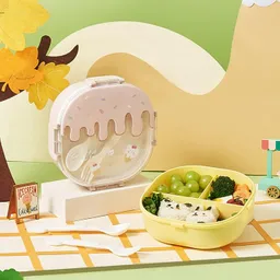 Porta Comidas 3 Espacios Y Cubiertos