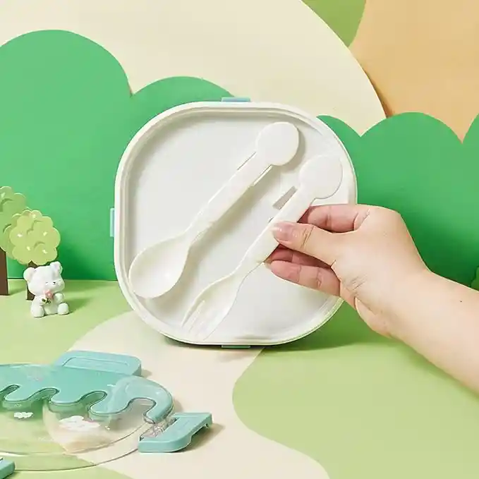 Porta Comidas 3 Espacios Y Cubiertos