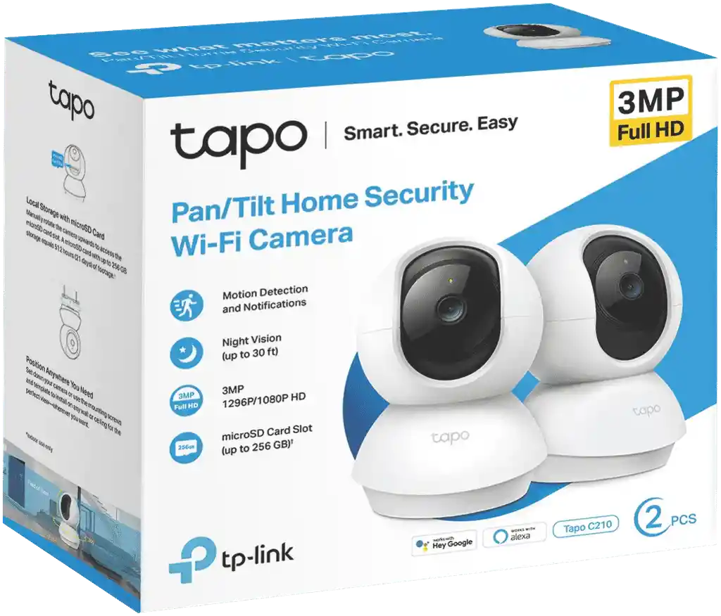 Camara Tapo C210 3mp (2 Pack)