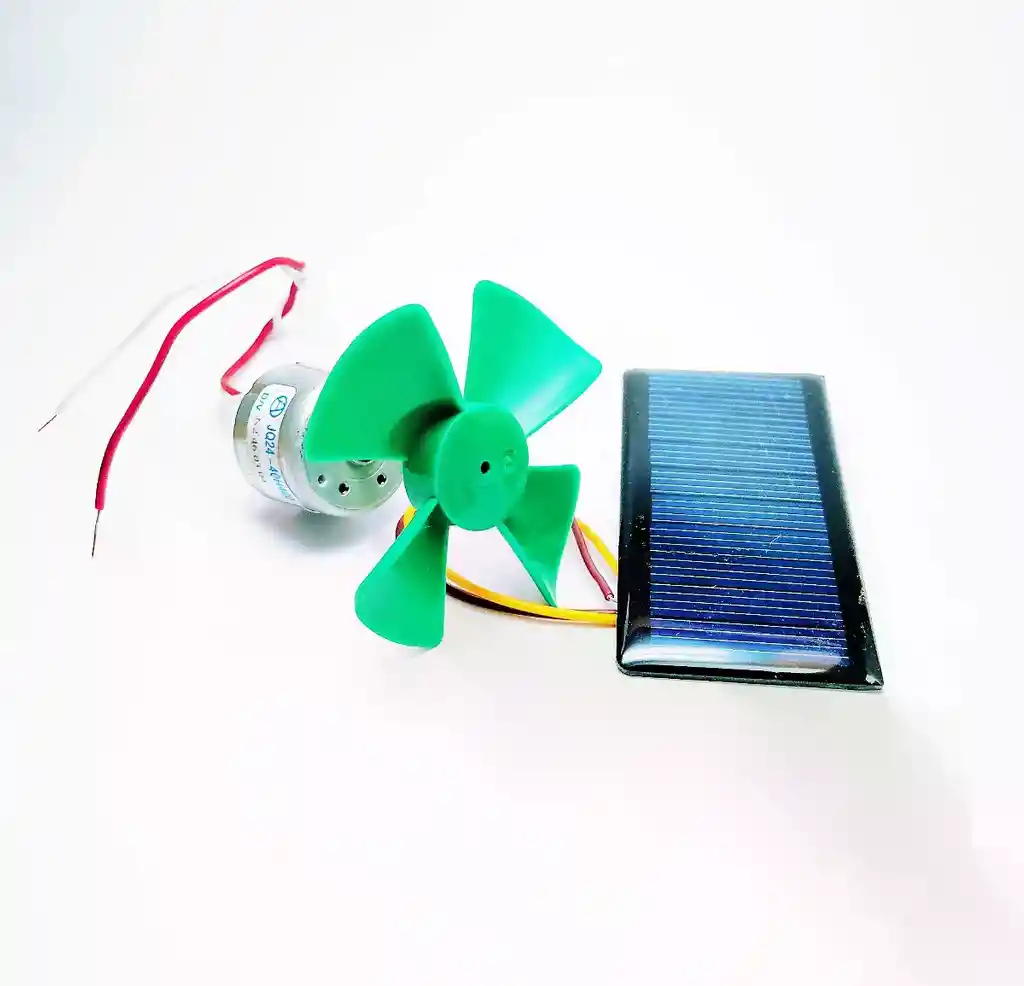 Mini Panel Solar Con Motor Para Proyecto Escolar