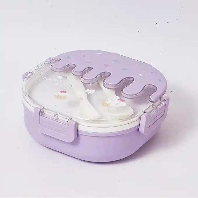 Porta Comidas 3 Espacios Y Cubiertos