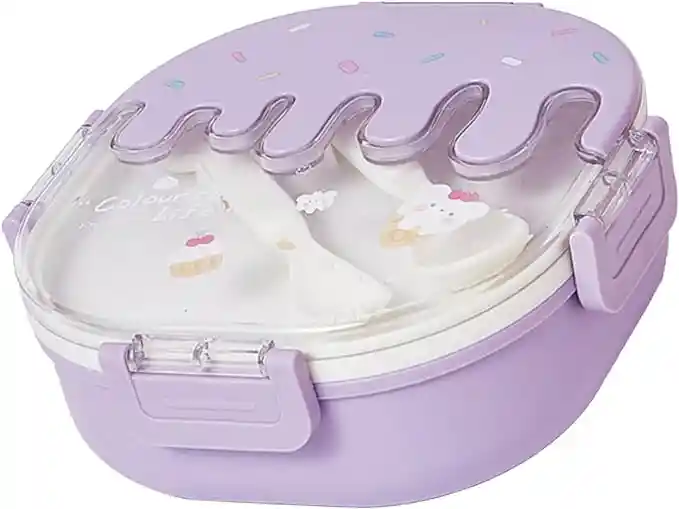 Porta Comidas 3 Espacios Y Cubiertos