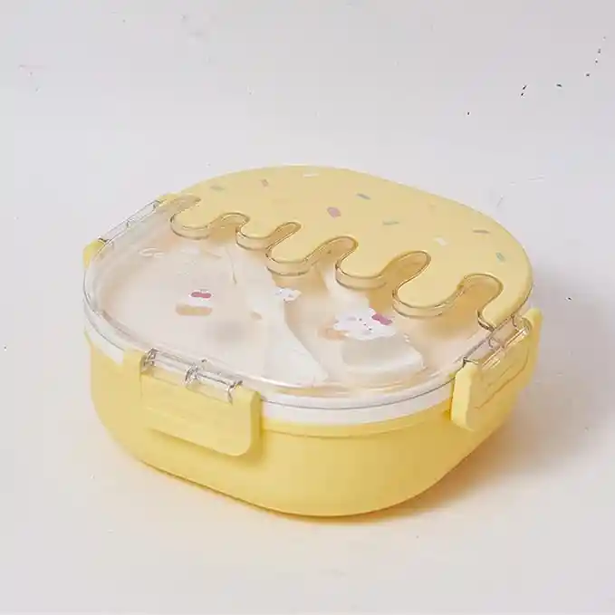 Porta Comidas 3 Espacios Y Cubiertos
