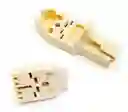 Conector Telefonico Rj11 Plug Telefónico Autoperforante 2uds