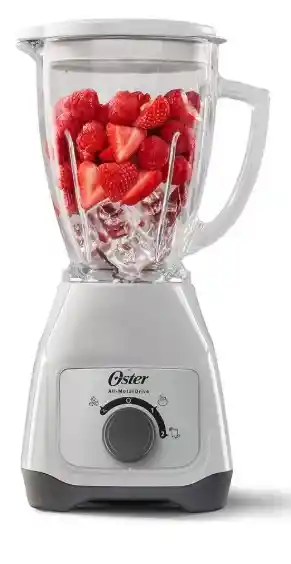 Licuadora Oster® Con Vaso De Vidrio Y Control De Perilla Bls Color Blanco 127v