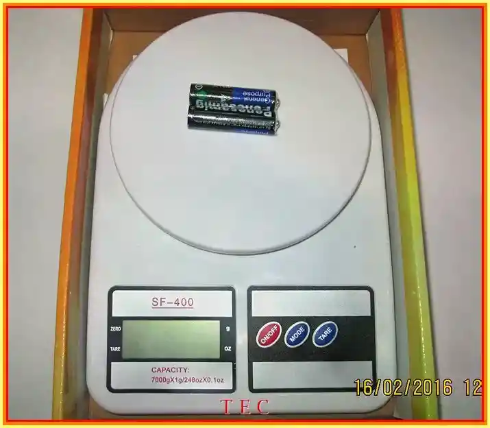 Bascula Gramera Digital 7kilos Pesa Balanza Electrica Capacidad Máxima 10 Kg Color Blanco